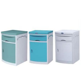 Plastic Lightweight Hospital Bedside Cabinet On Wheels